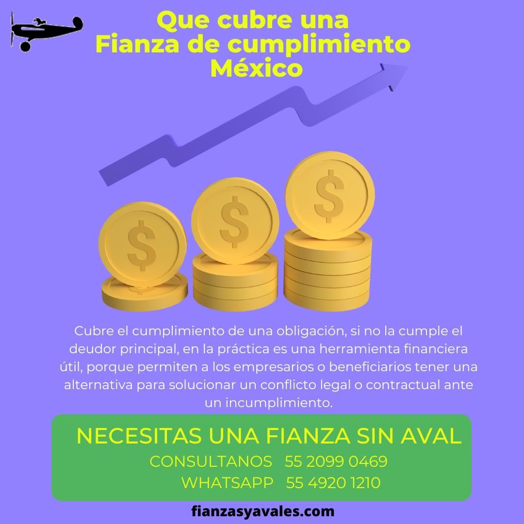 Que cubre una Fianza de cumplimiento México 1